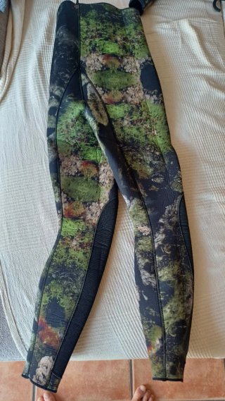 Traje de neopreno pesca camuflaje 7-5mm