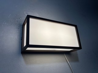 Lampada parete rettangolare alluminio marrone IP54