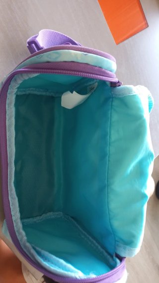 Bolso infantil neceser Disney morado y turquesa