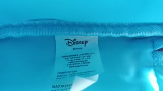 Bolso infantil neceser Disney morado y turquesa