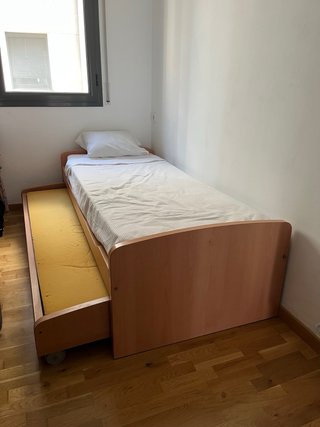 Cama nido individual de madera
