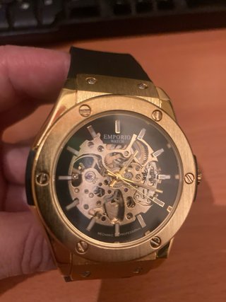 Reloj Emporio Watch Dorado Esqueleto