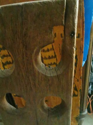 Decoración étnica madera teka