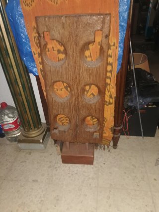 Decoración étnica madera teka
