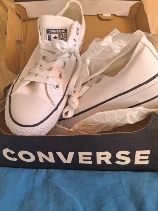 Converse All Star Plataforma Blancas
