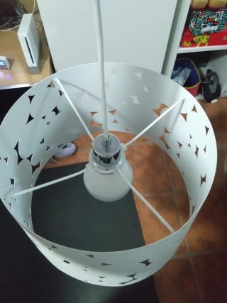 Lámpara colgante blanca diseño moderno
