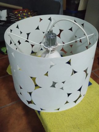 Lámpara colgante blanca diseño moderno