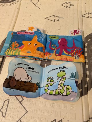 Pack 2 libros para bebé sobre el mar (1 para baño)