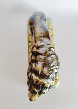 Figura de León Vintage -Cerámica/Porcelana