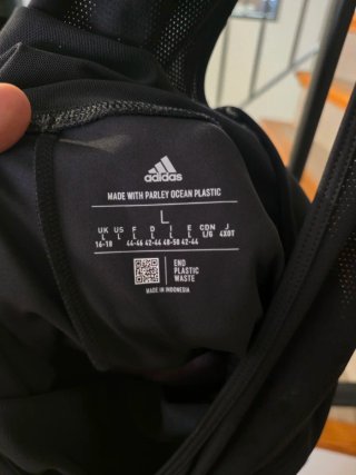 Culotte Adidas Negro Tiras Blancas