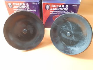 Pack 2 Ventosas Aluminio 50kg Spear & Jackson