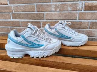 Zapatillas Fila Disruptor Blancas y Azules
