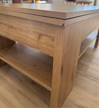 Mesa baja salón elevable madera