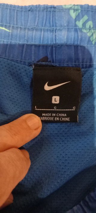 Costume da bagno Nike blu con logo