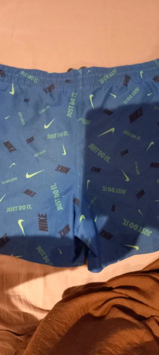 Costume da bagno Nike blu con logo