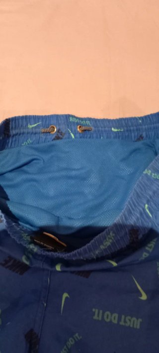 Costume da bagno Nike blu con logo