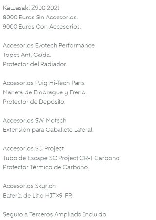 Kawasaki Z900 Negra y Verde