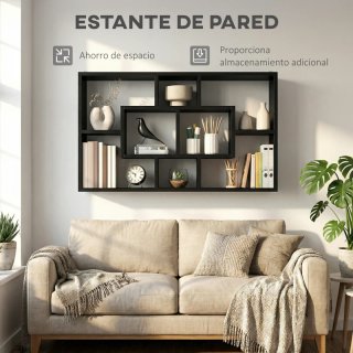 Estantería de Pared Negra