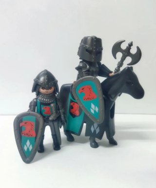 Caballeros medievales de playmobil