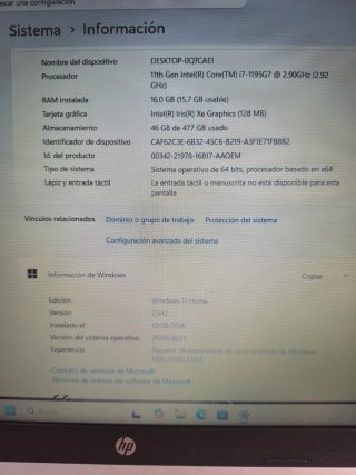 HP 15s-fq5013ns i7 11th Gen 16GB RAM 512GB SSD