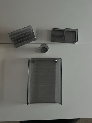 Conjunto Accesorios Escritorio metálicos
