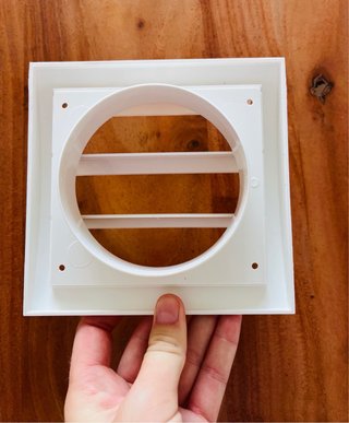Rejilla de ventilación blanca nueva