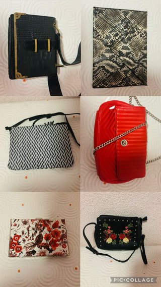Lote 6 bolsos diferentes