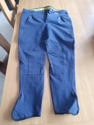 Pantalones de equitación azul marino - beige