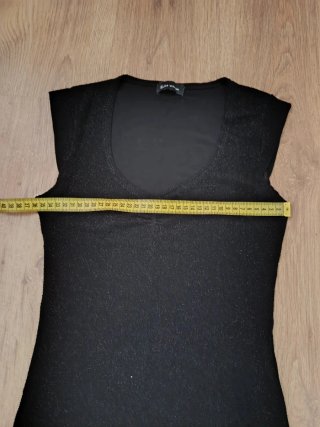 Camiseta Saks Woman M Brillo Negra