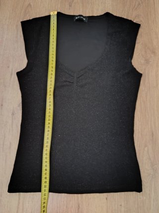 Camiseta Saks Woman M Brillo Negra