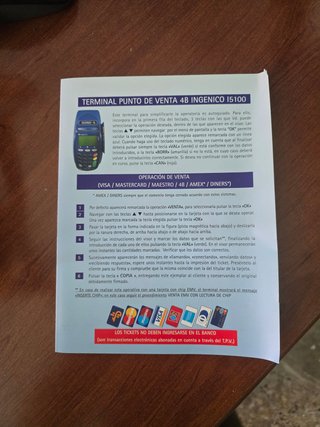 Datáfono Ingenico TPV i5100