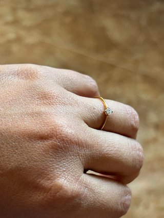 Solitario Oro 18k Diamante Tous