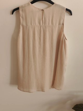 Blusa Beige Plisada