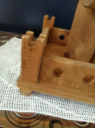 Contenitore in legno massiccio rustico