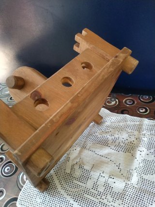 Contenitore in legno massiccio rustico