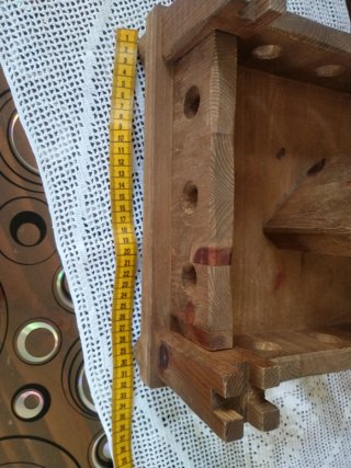 Contenitore in legno massiccio rustico