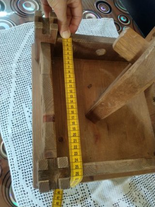 Contenitore in legno massiccio rustico