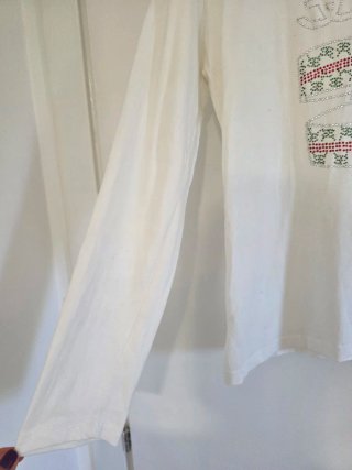 T-shirt maniche lunghe con strass