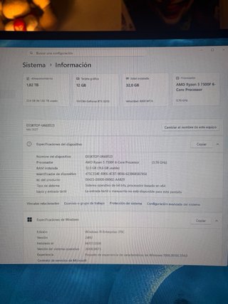 PC GAMING Ryzen 5 7500F, RTX 5070 12GB, 32GB RAM