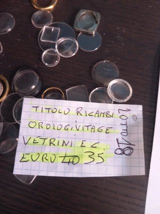 Titolo:Lotto Ricambi Orologi Vintage - Vetrini e C
