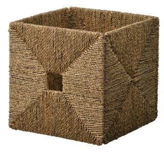 Cestas de yute/mimbre beige y marrón