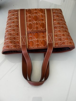Bolso Piel Carolina Herrera Marrón