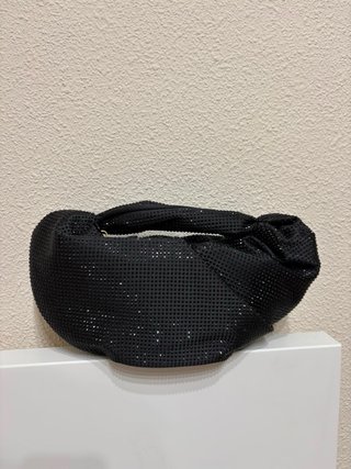 Bolso Zara Negro Brillo