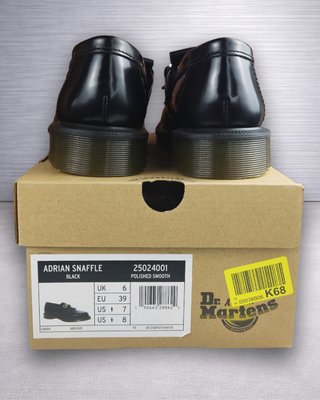 Dr. Martens Adrian Snaffle Mocasín Negro 39 Nuevo