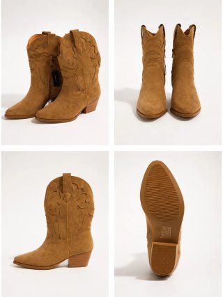 Botas de ante marrones