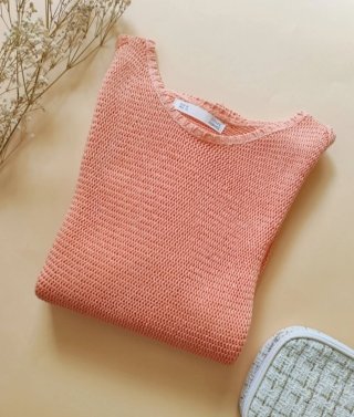 Jersey Sfera Mujer M Coral- Hombros Descubiertos