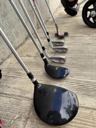 Set de palos de golf con bolsa y carro