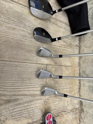 Set de palos de golf con bolsa y carro