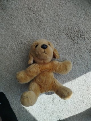 Peluche Perro Dorado Suave