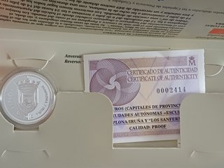 Moneda 5€ Plata Pamplona 2010